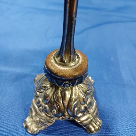 Vintage Victorian Reproduction Ornate Brass Toothbrush Holder 4 Slots - Picture 7 of 9